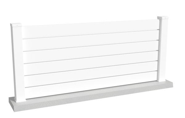 Clôture en PVC modèle Arcachon blanc